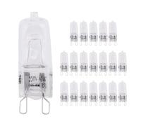 Bortivier Lot de 20 Ampoules HalogèNes G9, Lampes HalogèNes Transparentes 40 W à Intensité Variable, Blanc Chaud 2800 K pour Lustres, Pendentifs, LumièRes de Paysage