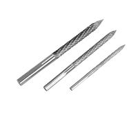 Bortivier Lot de 3 MèChes pour Pneus Multi-Tailles RéParation de Pneus Fraise en Carbure Foret Patches pour Pneus Coupe-Bouchons Coupe- AléSoir Perceuse