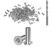 Bortivier Lot de 70 Manchons de Protection en Acier Inoxydable pour Garde-Corps en Câble de 1/8" 5/32" ou 3/16", Système de Garde-Corps en Câble