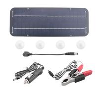 Bortivier Maintenance Portative de Chargeur de Batterie de Panneau Solaire de 12V 30W pour le Bateau de Tracteur de Moto de Voiture RV