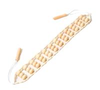 Bortivier Masseur de Dos en Corde - Outil de Massage de 47,2 Pouces pour Le Dos, Le Cou, Les Jambes, la Taille, Rouleau de Massage en Bois