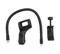 Bortivier Mic Flexible Col de Cygne Pince Microphone Stand 360 Degrés Flexible Col de Cygne Microphone Stand Réglable Bureau Mic Bras Support avec Clip