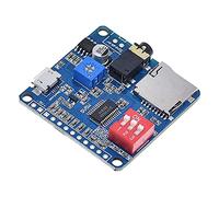 Bortivier Module de Lecture Vocale DY-SV5W pour Lecteur de Musique MP3 Amplificateur de Lecture Vocale Carte SD/TF 5W DéClencheur D'E/S UART IntéGré