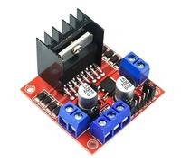 Bortivier Module L298N Module de Carte de Pilote de Moteur Pas à Pas à Double Pont en H 2A/25W, Adapté Aux Robots et Aux Voitures Intelligentes