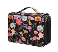 Bortivier Organisateur de Trousse à Crayons de Couleur à 250 Emplacements avec Fermeture à GlissièRe à 5 Couches - Sac de Rangement pour Stylos de Grande Capacité pour éTudiant Artiste C