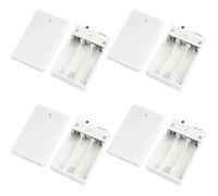 Bortivier Pack de 4 Batteries USB Portables Compatibles avec les Éclairages LED 5 V - Convertisseur D'Alimentation à Piles Idéal pour les Applications Intérieures et Extérieures