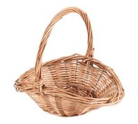 Bortivier Panier de Rangement en Osier avec Poignée, Panier Cadeau, Paniers de Pique-Nique, Panier de Cuisine