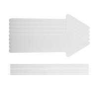 Bortivier Panneaux de Pelouse Extérieure, Paquet de 5, 17 X 6 Pouces, Panneaux de Cour Directionnels Vierges Blancs pour Mariage, Panneaux de Cour en Forme de Flèche