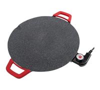 Bortivier Plancha Électrique sans Fumée pour Grillades et Barbecue, avec Plaques de Cuisson Antiadhésives, pour Pancakes et Crêpes, Prise Européenne.