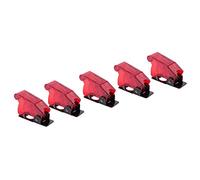 Bortivier Plastique 12Mm Interrupteur à Bascule Couvercle de SéCurité Protecteur Capuchon Garde 5Pcs Rouge