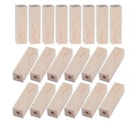 Bortivier Pour les Blancs de Tournage de 20 Pcs, des Blancs de Stylo Court Pré-Percées avec un Trou de 7 mm pour la Fabrication de Stylo - en Bois Rectangle Kits Vierges en Bois