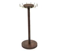 Bortivier Présentoir à Colliers en Bois avec 12 Crochets, Présentoir à Rond en Bois, Support de Rangement pour Colliers, Pendentifs et Boucles d'oreilles.