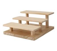 Bortivier PréSentoirs en Bois 3 Couches Verres PréSentoir Porte- Support Bois Organisateur Plateau pour Armoire Bureau