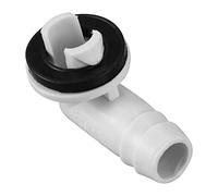 Bortivier Raccord de Coude de Connecteur de Tuyau de Drainage de Climatiseur avec Anneau en Caoutchouc pour UnitéS Mini-Split et Unité de FenêTre Ca 3/5 Pouces (15 Mm)