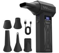 Bortivier Souffleur de Peinture Sans avec 5 Buses pour Coulage de Peinture Acrylique, Outil Portable pour Projets D'Artisanat Hollandais