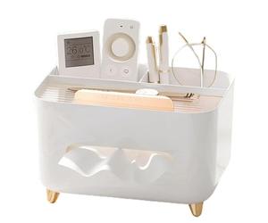 Bortivier Support de Boîte à Mouchoirs Multifonctionnel, Distributeur de Mouchoirs Moderne, Organisateur de Table de Nuit pour Couverture de Mouchoirs, B