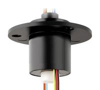 Bortivier Trou de L'Anneau de Glissement Conducteur de 5 mm à Travers L'Alésage 6CH 2A Connecteur de Bague Collecteur Connecteurs Rotatifs Illimités