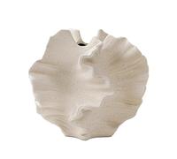 Bortivier Vase en Corail, Récipient d'art Nordique pour Fleurs, Herbe de la Pampa, Décoration de Centre de Table de Salon, Blanc Crème, Une Qualité de Haute Qualité