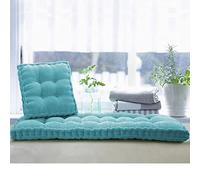 BoruisXSW Coussin de Banc de Jardin épais 2/3 Places,Coussin de Banc en Coton Matelas Long Coussin de canapé Matelas de siège pour la Maison/Le Sol/la balançoire/Le Patio (160x50cm,Bleu)