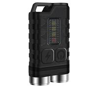 BORUIT V3 Mini Lampe Torche Rechargeable Led Lampe de Poche Puissante 900 Lumen avec Lumière Bleue UV Rouge - Magnétique Lampe Porte-Clés 10 modes, USB-C, IP65 Étanche
