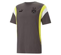 Borussia Dortmund 769562 FtblArchive Tee T-Shirt Men's Flat Dark Grey/Amber Yellow XXL