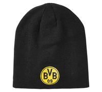 Borussia Dortmund Bonnet Unisexe pour Enfant BVB réversible, Noir et Jaune, avec emblème, Jaune, Taille Unique EU