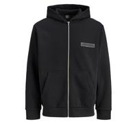 Borussia Dortmund BVB Essential Kapuzenjacke, Schwarz, GR. S, Bio-Baumwolle und Recycling-Polyester, mit Reißverschluss Veste, Noir, S Mixte