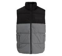 Borussia Dortmund BVB Essentials Weste, GR. L, Schwarz-Grau, Recyceltes Polyester Gilet, Noir/Gris, L Mixte