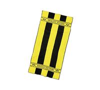 Borussia Dortmund BVB Serviette à Rayures en Coton Noir/Jaune, Taille Unique