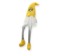 Borussia Dortmund BVB Sitzwichtel Weihnachtsdekoration Lutin Assis Adulte Unisexe, Noir avec Jaune Fluo, 11 x 9 x 46 cm