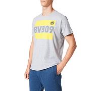 Borussia Dortmund BVB T-Shirt, Gris, L Mixte