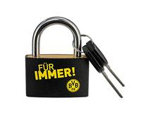 Borussia Dortmund, Cadenas, Mixte Adulte, noir-jaune, Taille unique