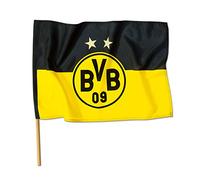 Borussia Dortmund,Drapeau de la canne, noir-jaune, 90x60cm