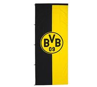 Borussia Dortmund,Hisser le drapeau en format portrait, noir-jaune, 150x400