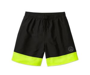 Borussia Dortmund Maillot de Bain BVB Block - Article Officiel pour Supporter - Coupe surdimensionnée - Rayures Jaunes Fluo - 100% Polyester - Emblème BVB - Taille M, Noir, M