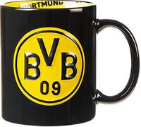 Borussia Dortmund, Mug avec décoration intérieure, noir-jaune,
