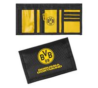 Borussia Dortmund Portefeuille en filet - Porte-monnaie - Noir/jaune - BVB 09, Noir , Taille unique, Sporty