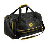 Borussia Dortmund Sac de sport BVB - Votre compagnon pour le sport et les voyages avec style BVB, Noir, 53 x 35 x21 cm, Bohème