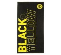 Borussia Dortmund Serviette de Bain BVB, Noir, 70 Mixte