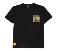 Borussia Dortmund T-Shirt BVB Flora - Collection Officielle été - Motif Floral - 100% Coton - Emblème BVB Jaune Taille L, Noir, L