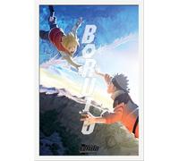 Boruto - Poster - Naruto + cadre amovible, Shinsuke® Maxi MDF blanc, vitre acrylique