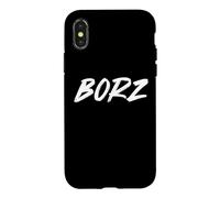 Borz - Typographie du Loup tchétchène Coque pour iPhone X/XS