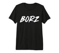 Borz - Typographie du Loup tchétchène T-Shirt Haut de Gamme