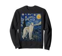 Borzoi Dog Van Gogh Nuit étoilée Sweatshirt