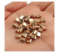 BOSAIYA BL 5x5x2mm 50pcs Deux Trous Tila Perles Perles de graines de Verre tchèque Multicolore pour Les Bijoux à Aiguilles Making Miyuki Vintage Tila Bracelets Accessoires TL726 (Color : 6)