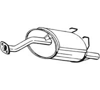 Bosal 163-203 Silencieux arrière