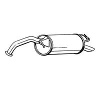 Bosal 228-475 Silencieux arrière