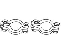Bosal 254-121 Pièce de serrage, échappement, Argent (Lot de 2)