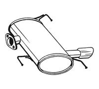 BOSAL Mufle De Silencieux Compatible Pour BMW Série 3 247-009