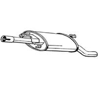 BOSAL Silencieux arrière Pot d'Échappement 279-653 pour VW GOLF II (19E, 1G1)
